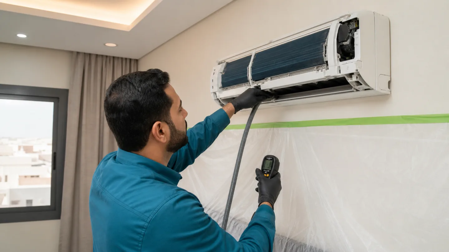 إصلاح تسرب مياه المكيف بالرياض