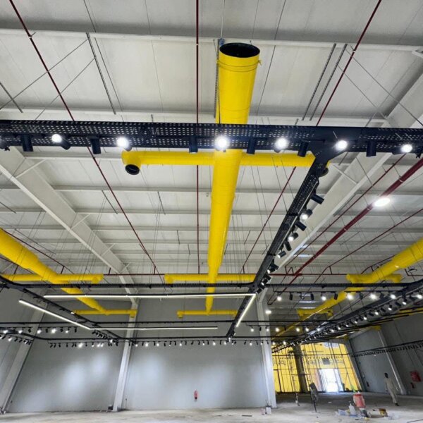 تركيب دكت التكييف الدائري بابها