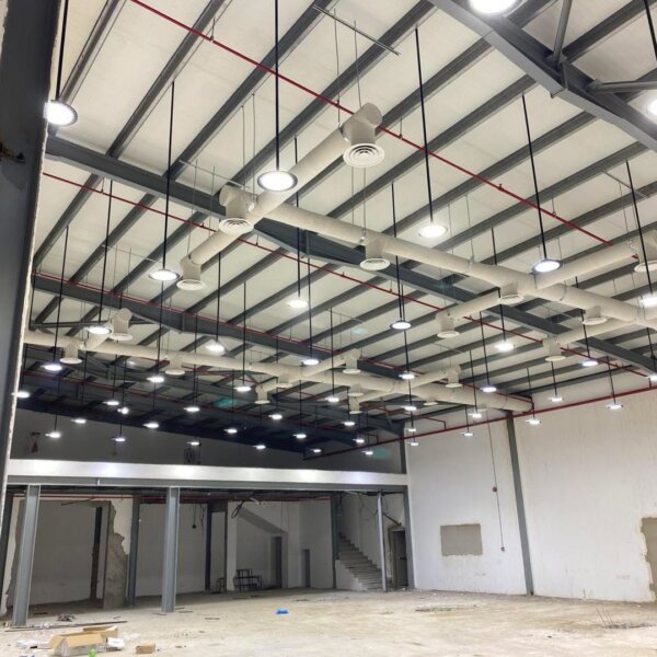 تركيب دكت التكييف الدائري بابها